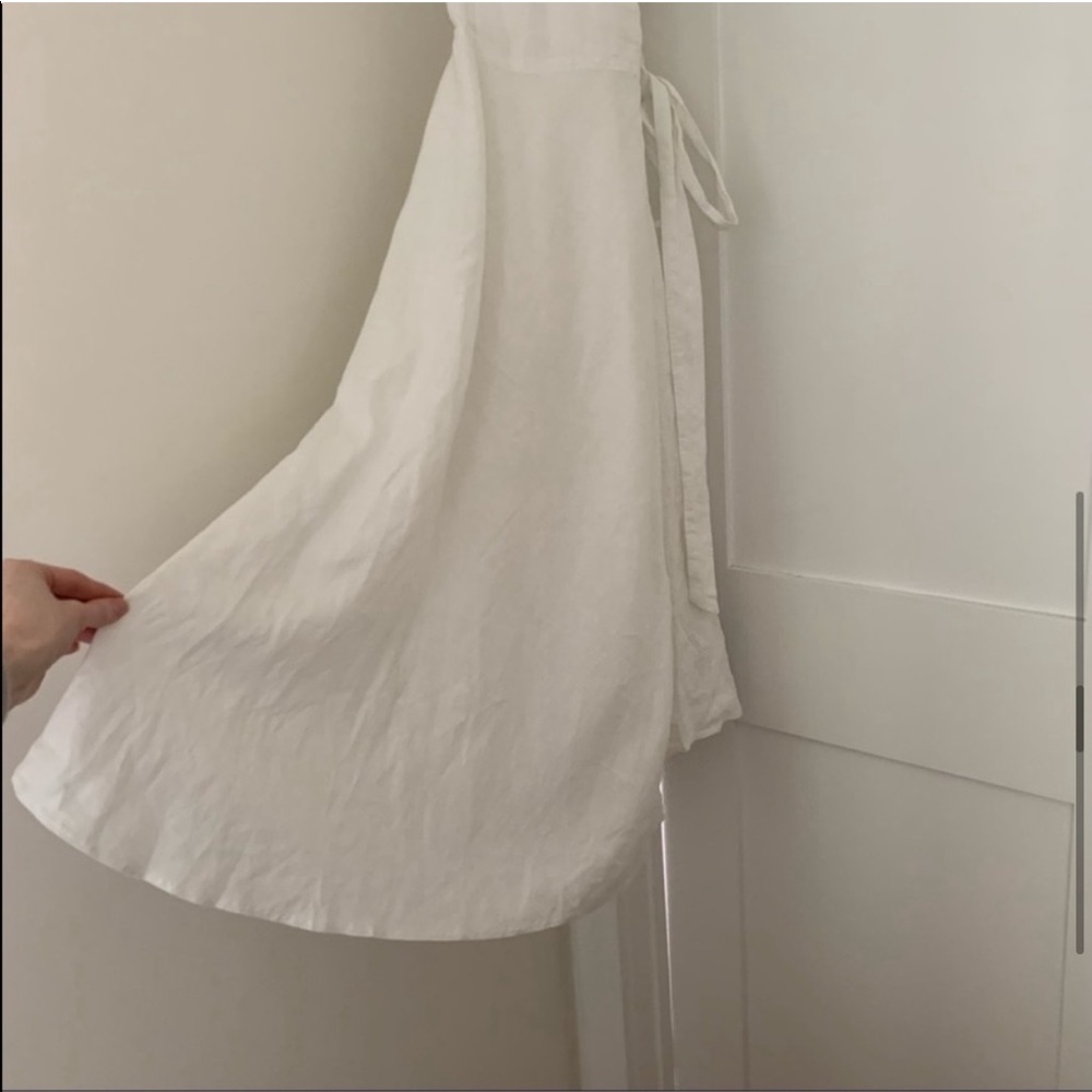 New Ralph Lauren Maxi Linen White Long Dress - Picture 8 of 13